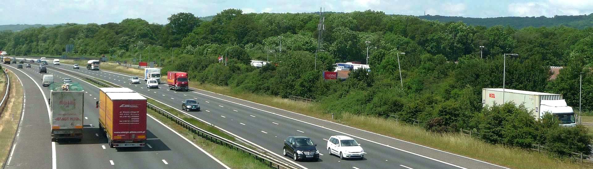 Traffic on Surrey motorway